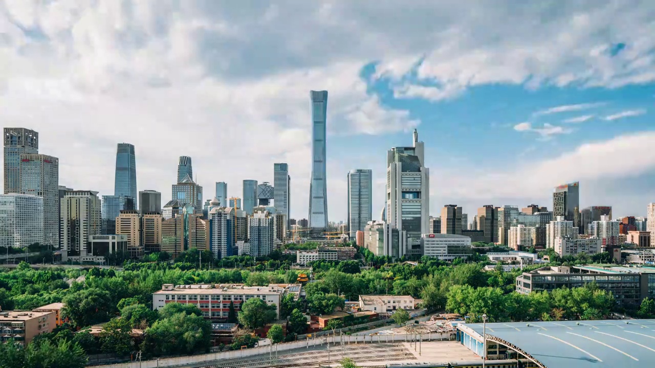 北京国贸延时摄影视频下载