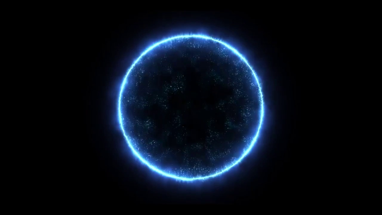 炫酷粒子能量球环特效视频下载