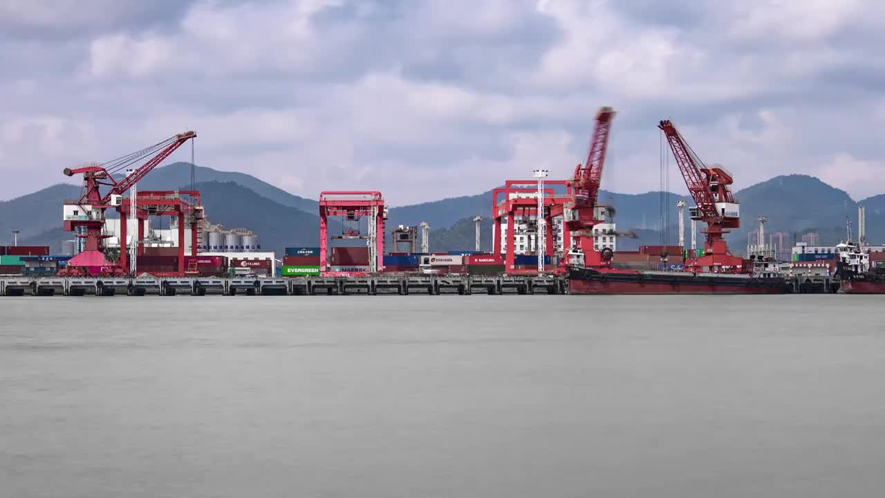 珠海洪湾港视频素材