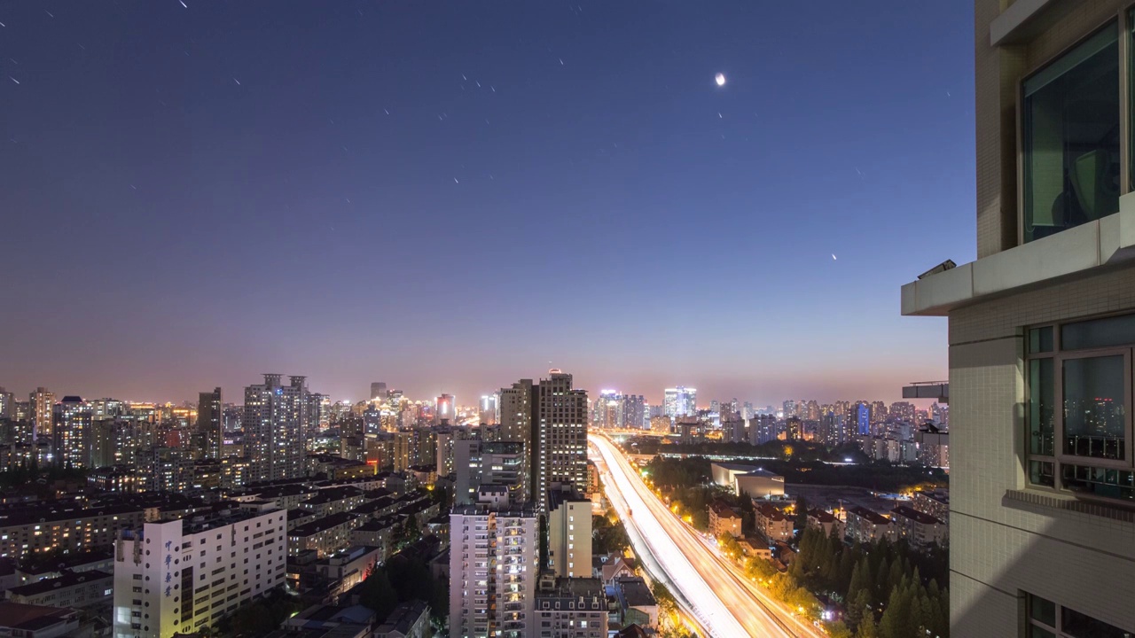 上海延安路高架4k延时视频下载