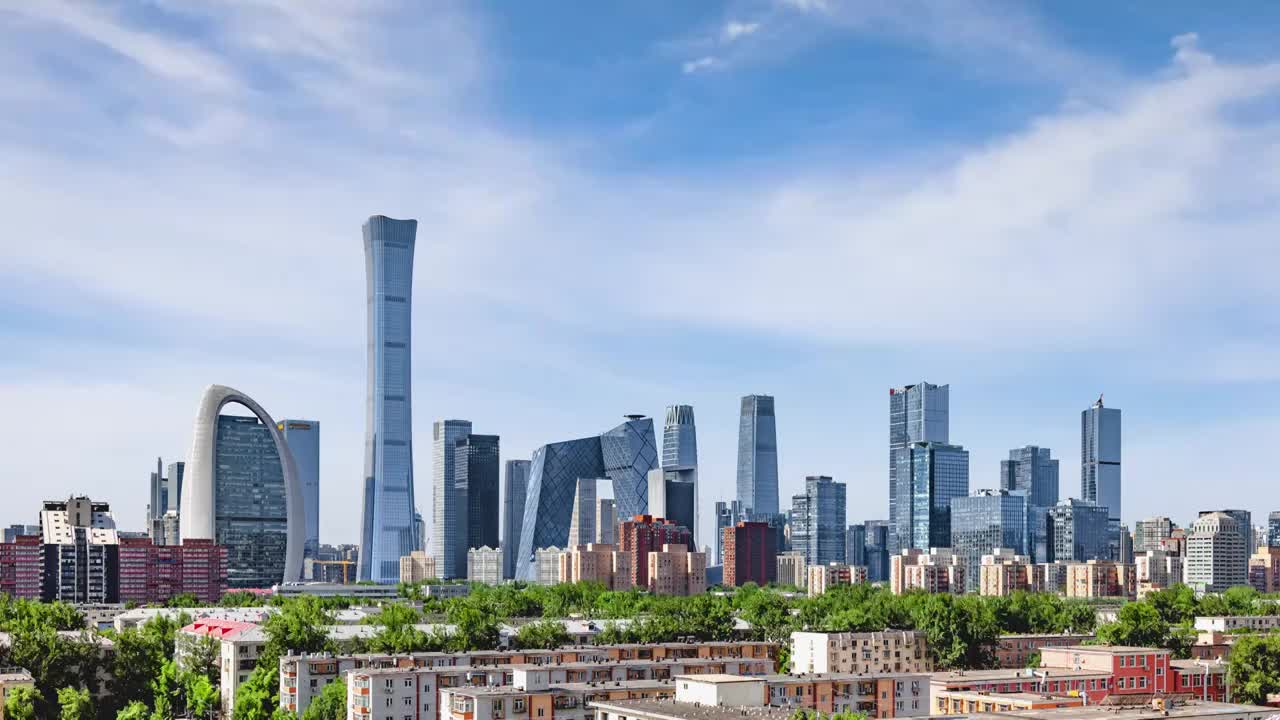 【8K】北京CBD延时 全景城市视频下载