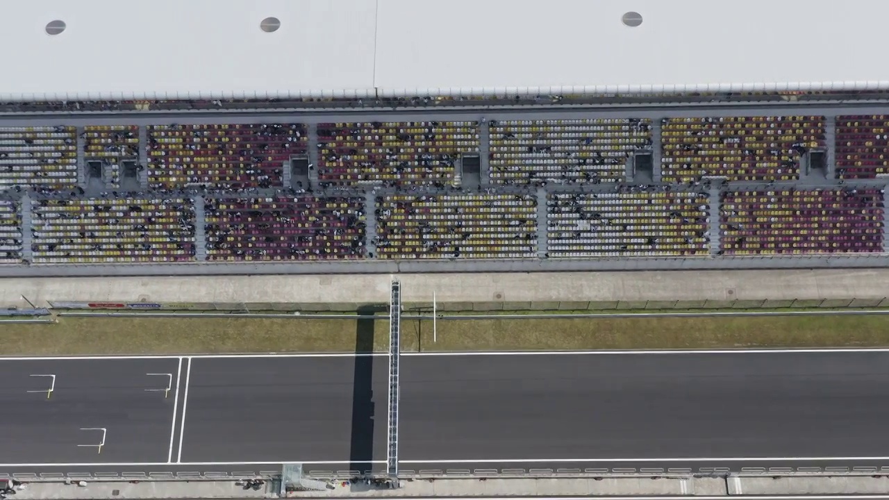 航拍上海国际赛车场视频下载
