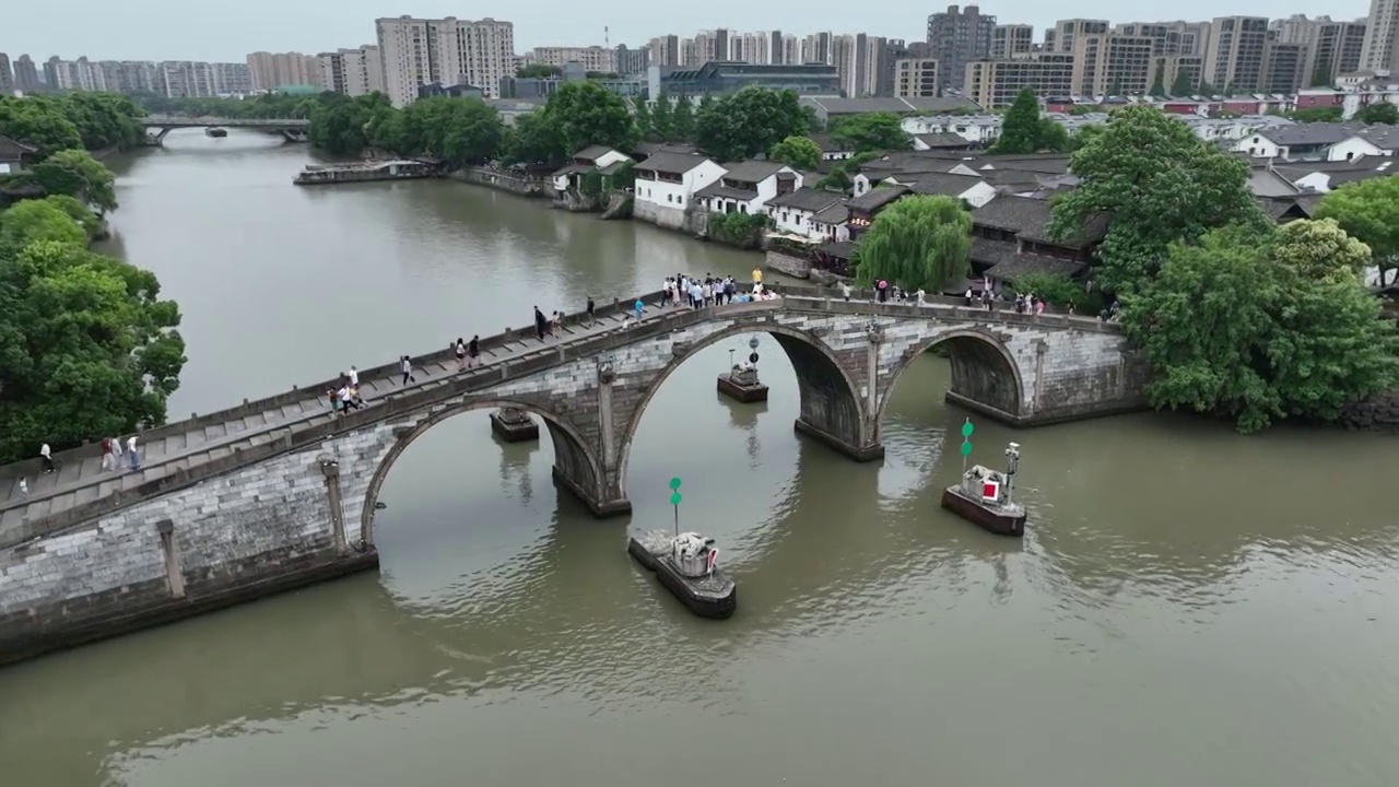 京杭大运河 拱宸桥（合集）视频下载