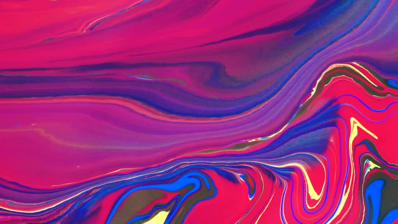 动态抽象流体艺术 流动的色彩视频素材