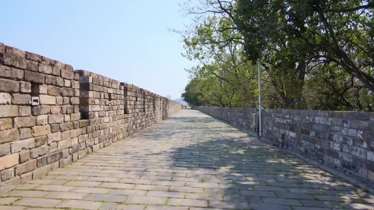 南京城墙视频素材