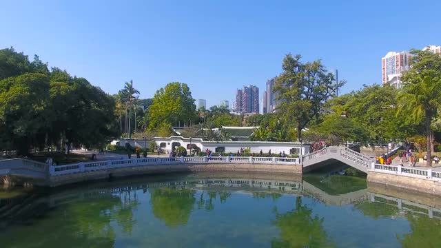 厦门中山公园航拍视频素材