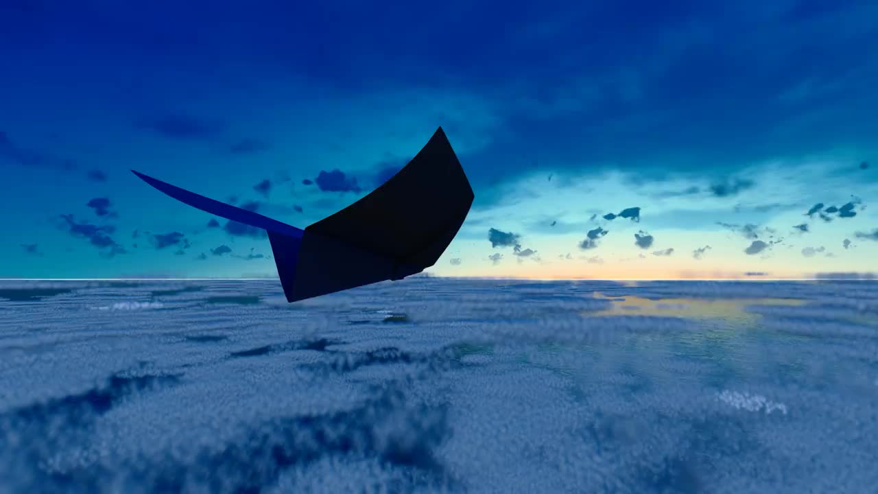 纸飞机迎着太阳飞越云层（合集）视频素材