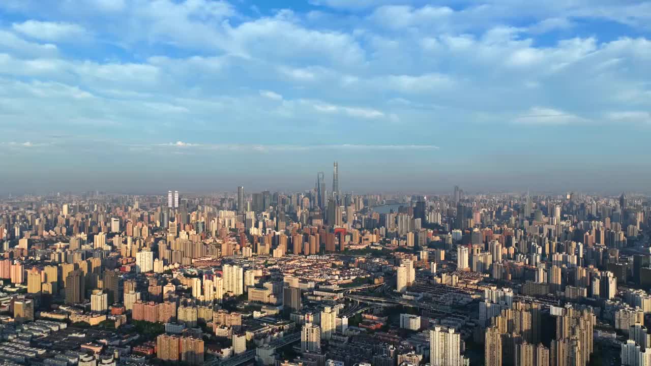 上海城市风光航拍延时视频下载