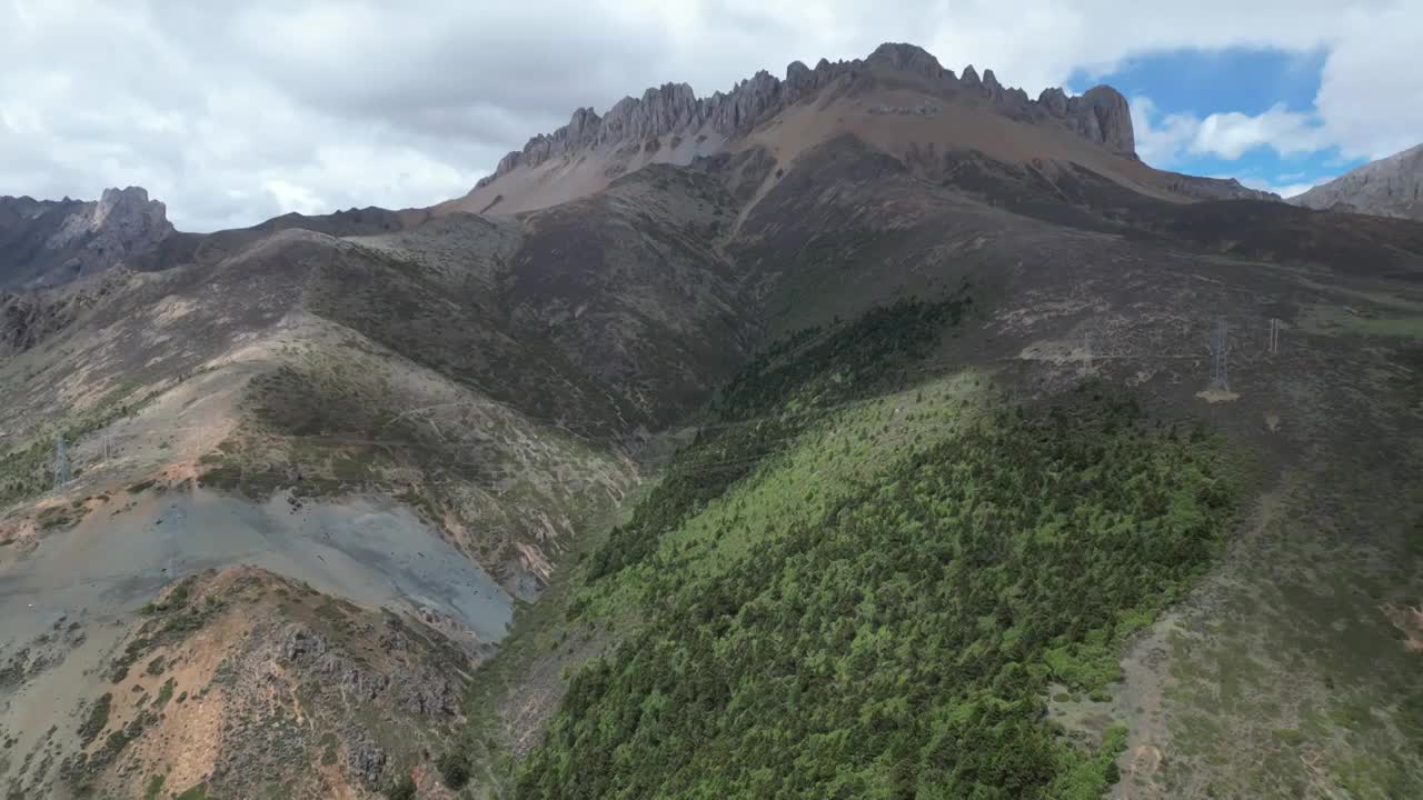 高山峡谷航拍视频素材