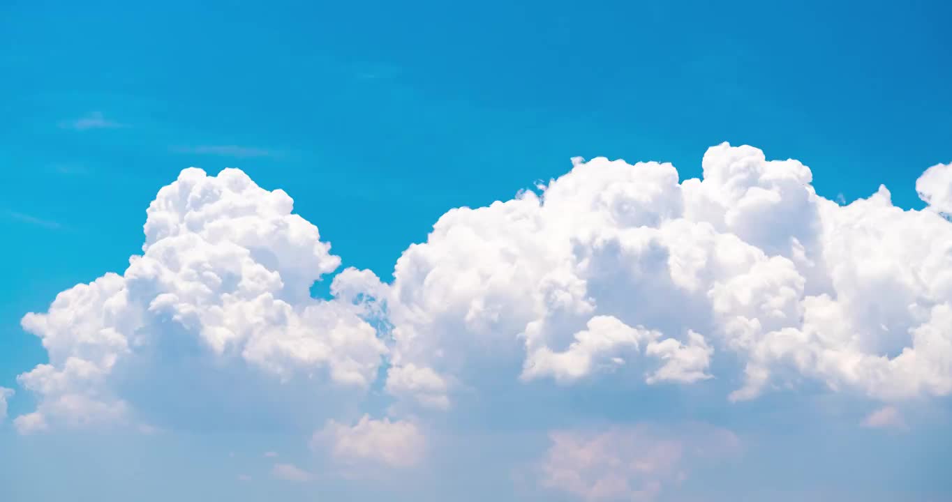 夏天天空蓝天白云间隔拍摄延时视频下载