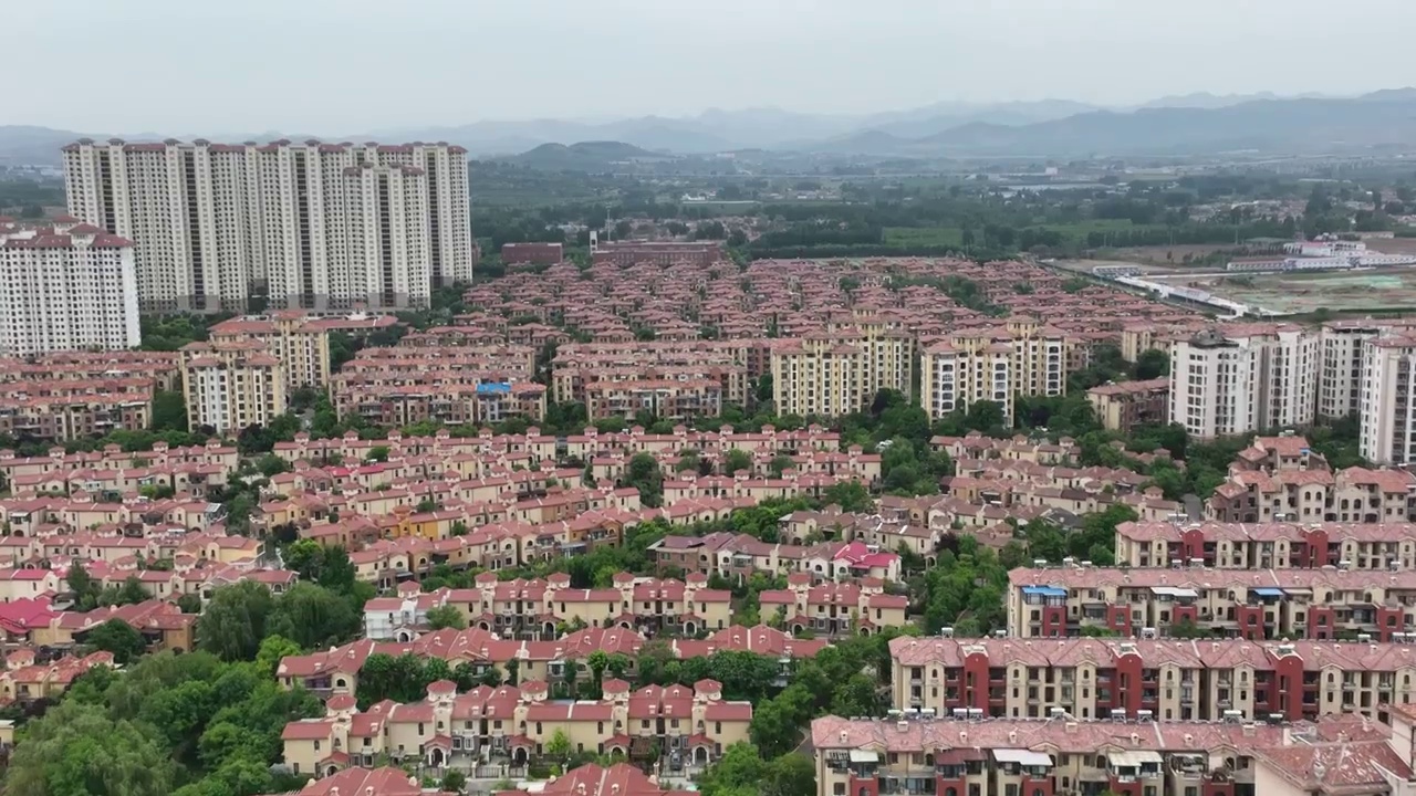山东济南章丘区中国诺贝尔城航拍视频素材