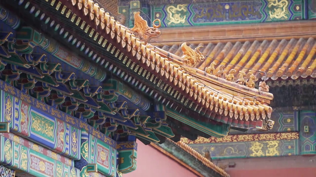 故宫传统古建筑视频下载