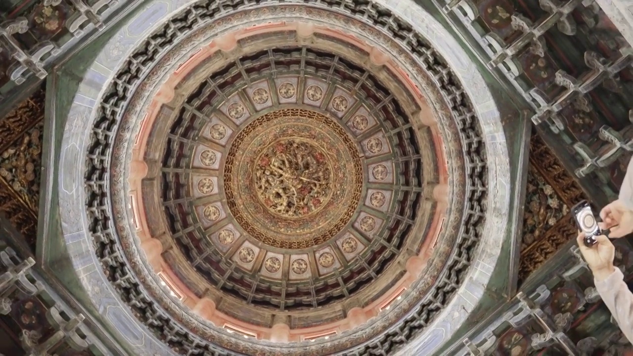 故宫古建筑圆形穹顶视频素材