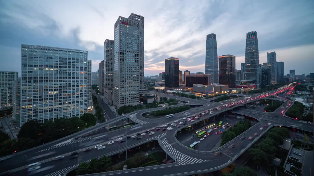 北京cbd夜景视频下载