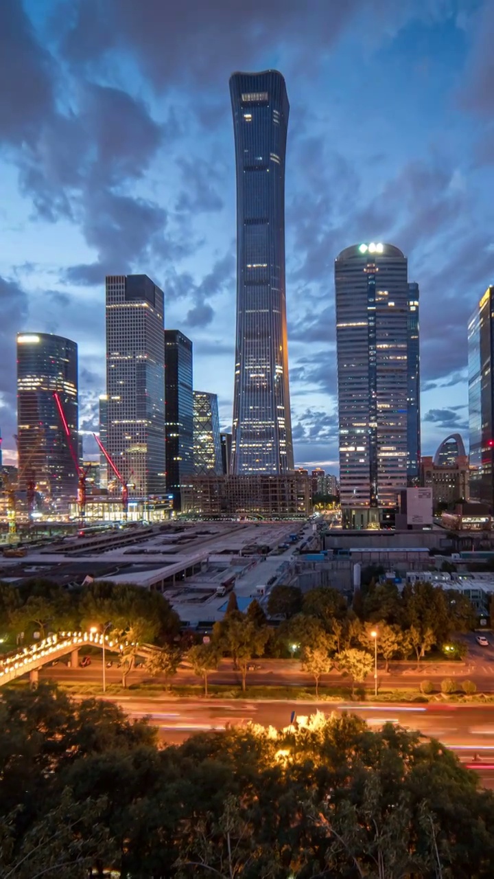 北京国贸延时夜景视频下载