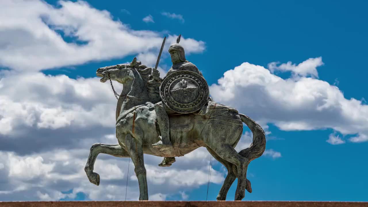 罗马骑士雕像延时视频下载