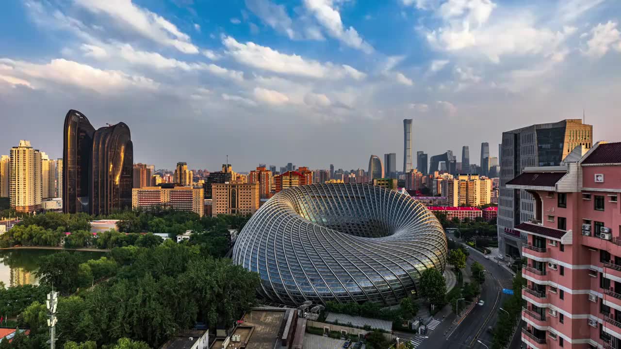 北京凤凰传媒中心与国贸CBD视频下载