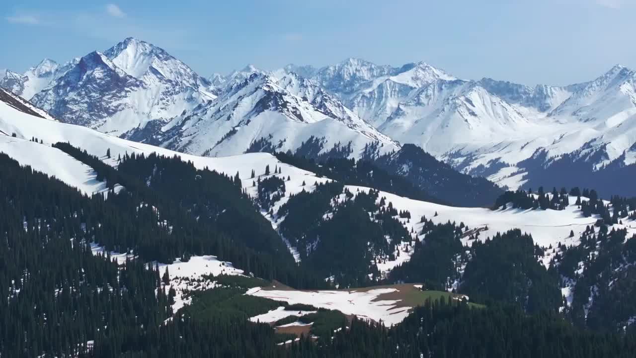 雪山风景航拍视频下载