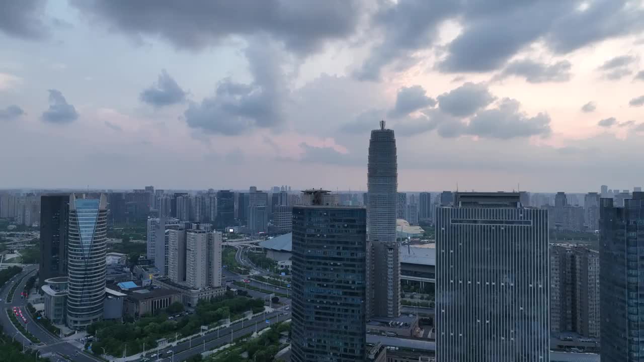 郑州郑东新区CBD视频素材