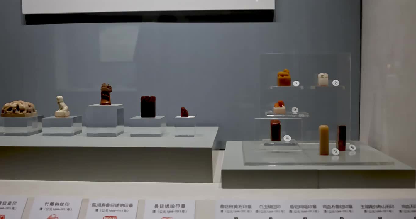武汉市博物馆文物印章视频素材