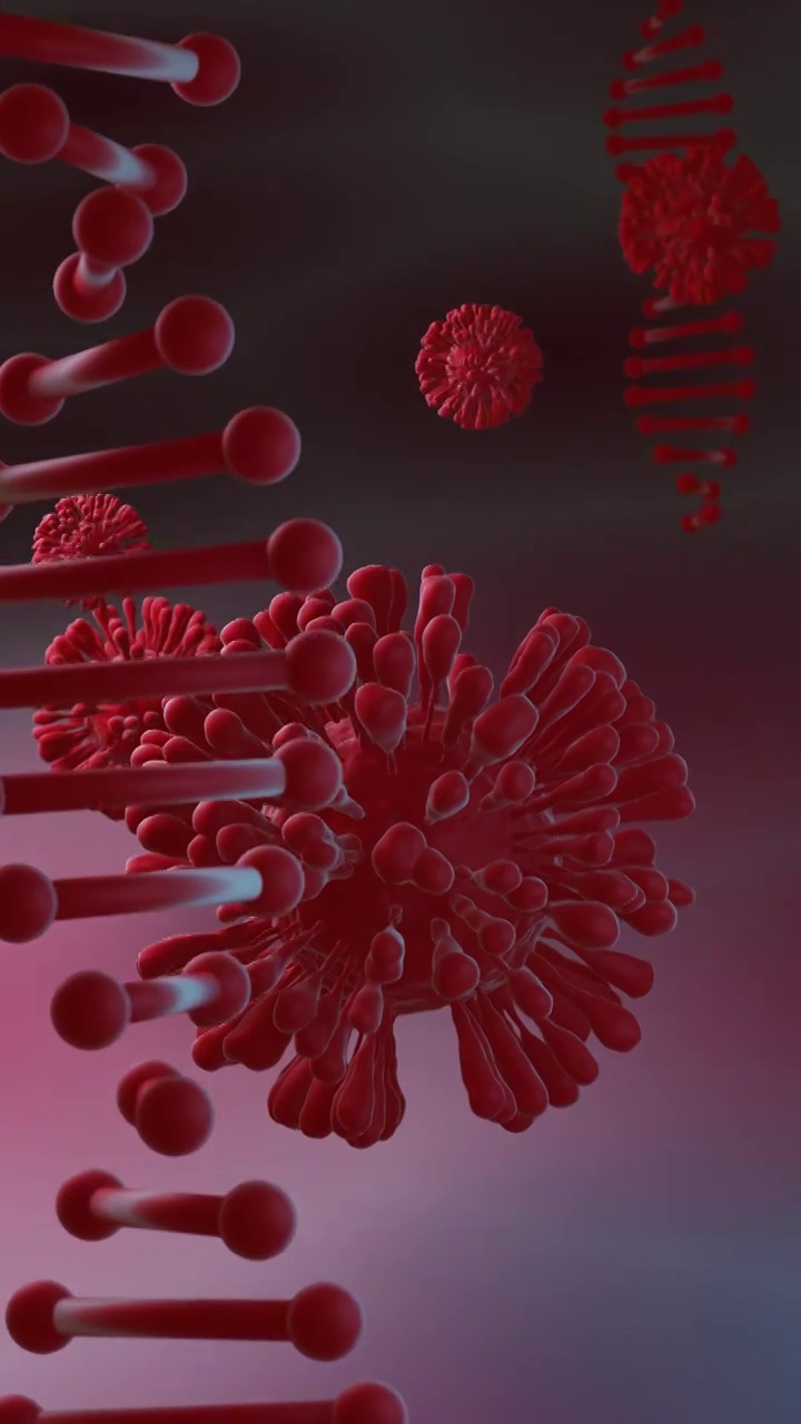 冠状病毒新冠病毒病毒DNA脱氧核糖核酸视频下载