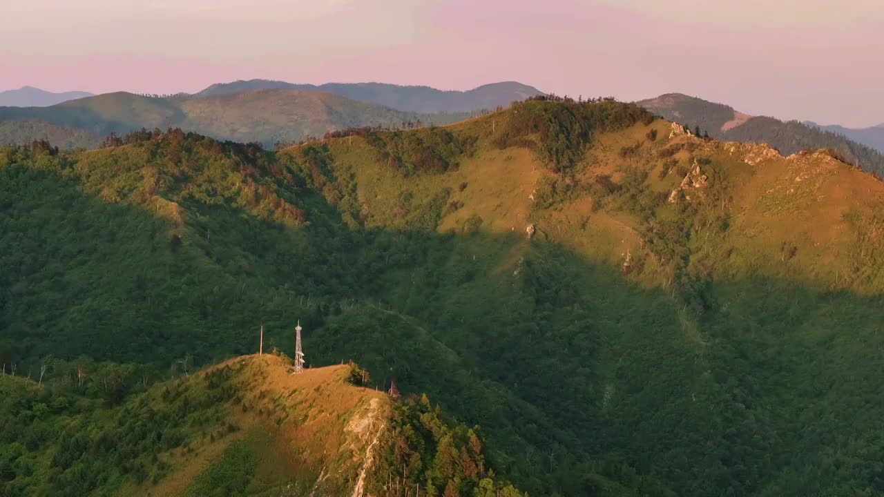 航拍中国山水自然风景视频素材
