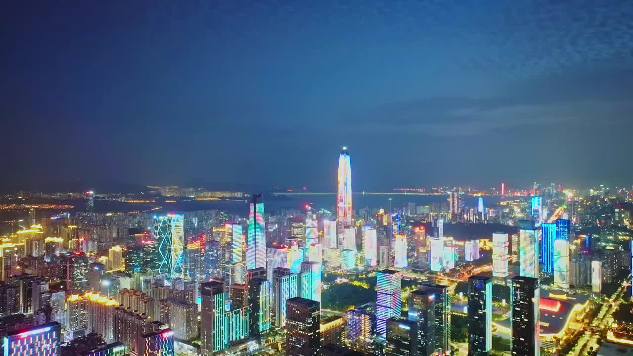 航拍深圳城市建筑都市风光视频素材