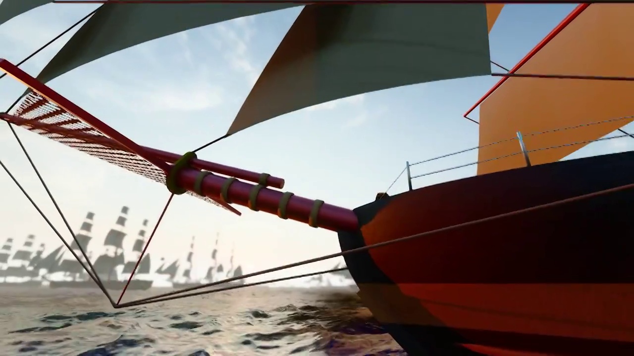 帆船扬帆远航未来商业成功发展航海梦想海面（合集）视频素材