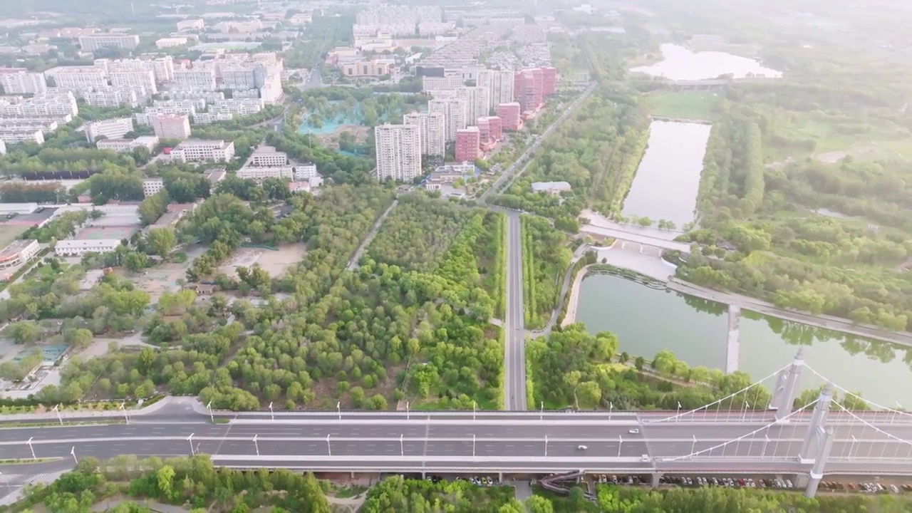航拍北京南环大桥视频素材