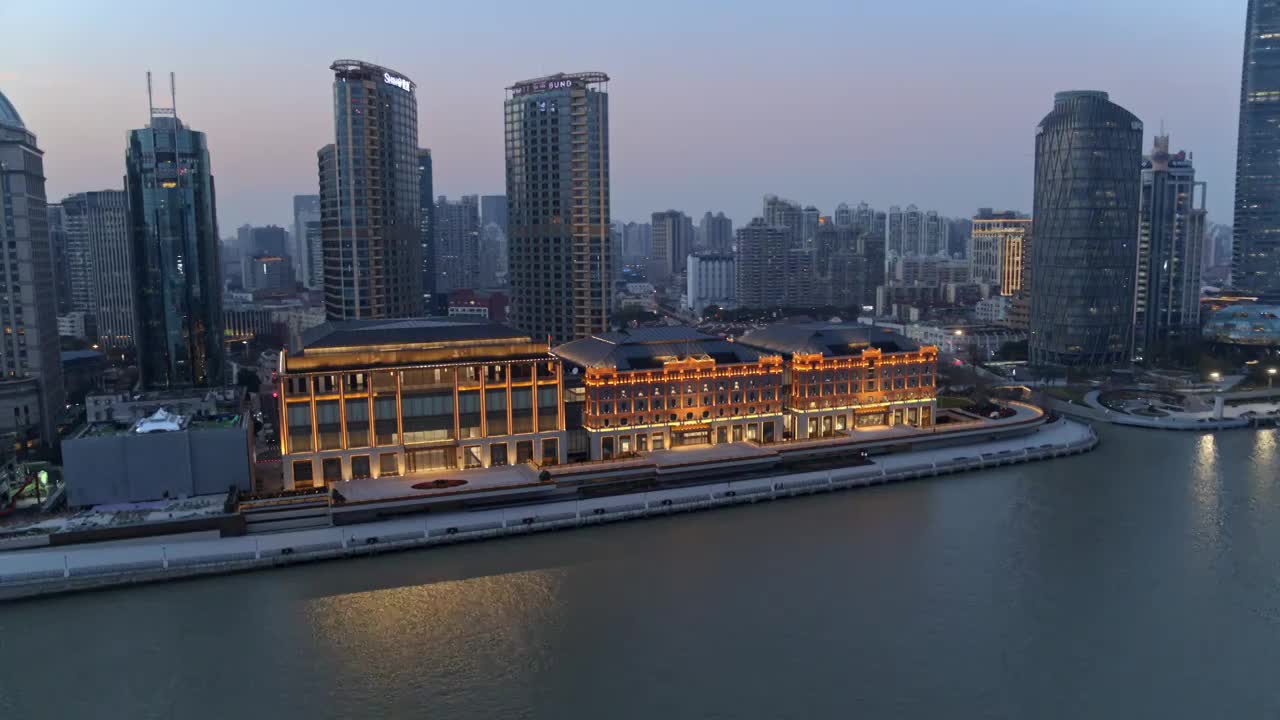 4K航拍上海世界会客厅视频下载