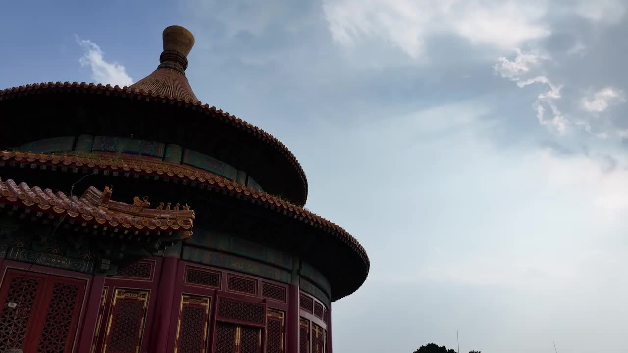 承德普乐寺磬锤峰建筑风光航拍视频下载