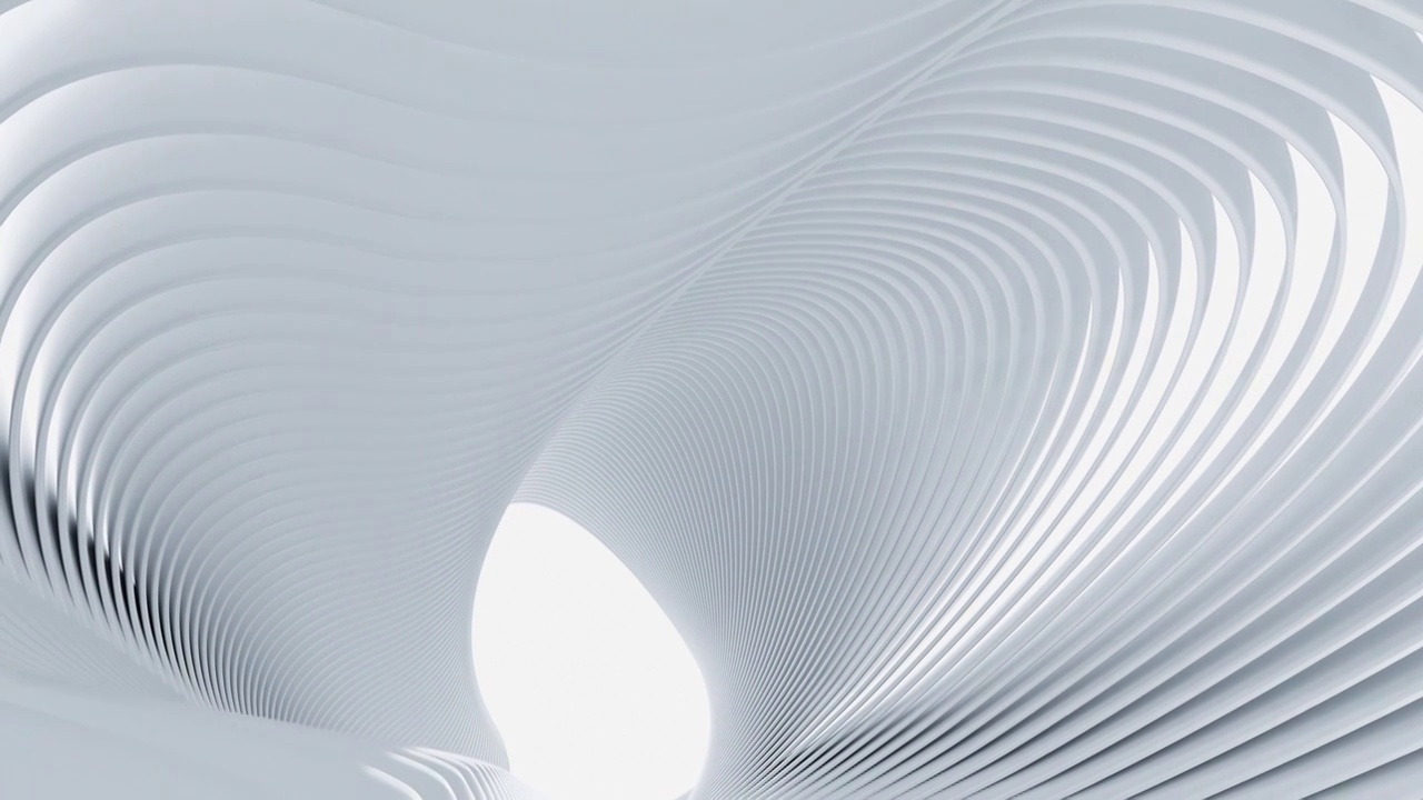 白色抽象几何建筑背景动画视频下载