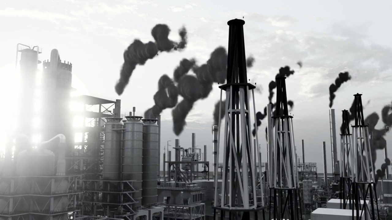 工业化废气排放和空气污染（合集）视频素材