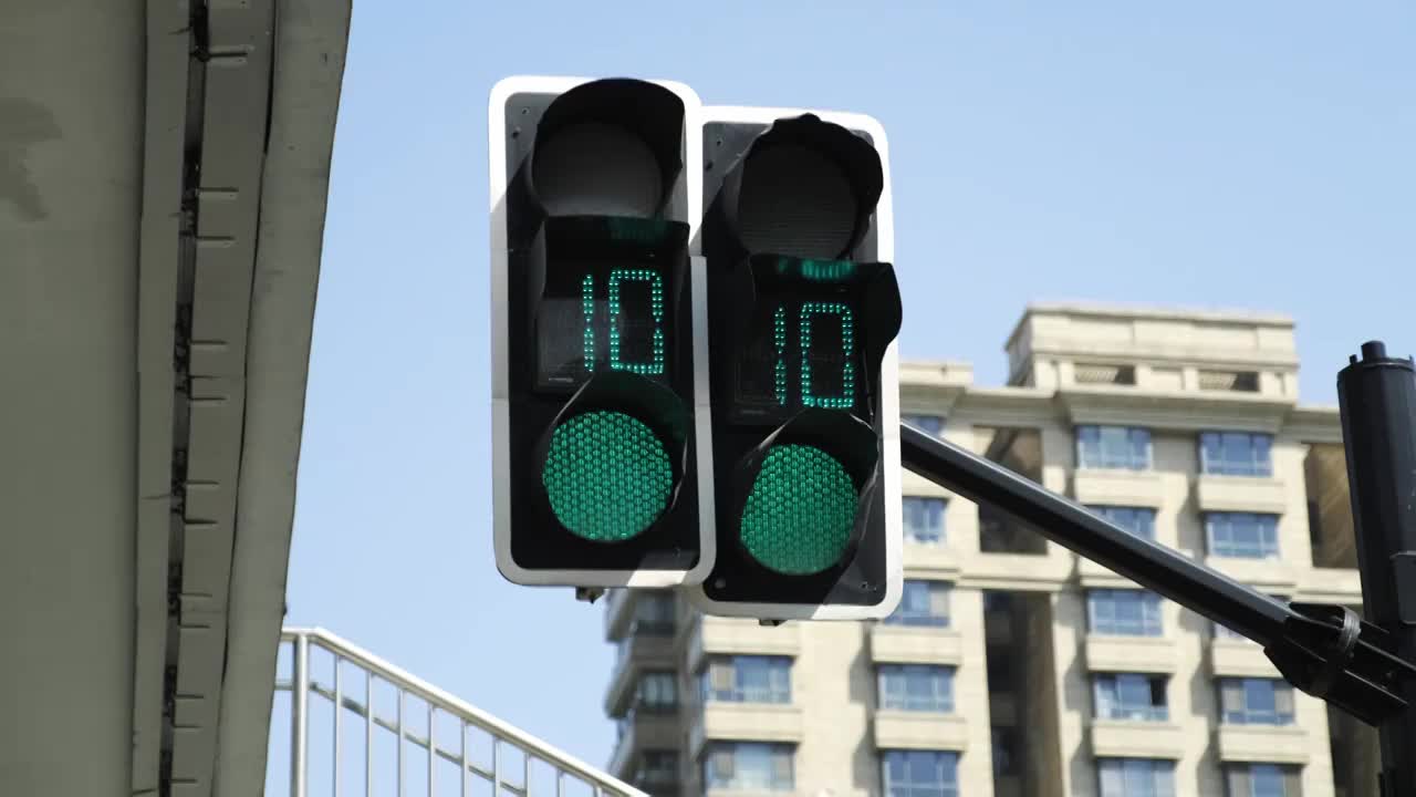 红绿灯 红绿灯倒计时 交通信号灯视频下载