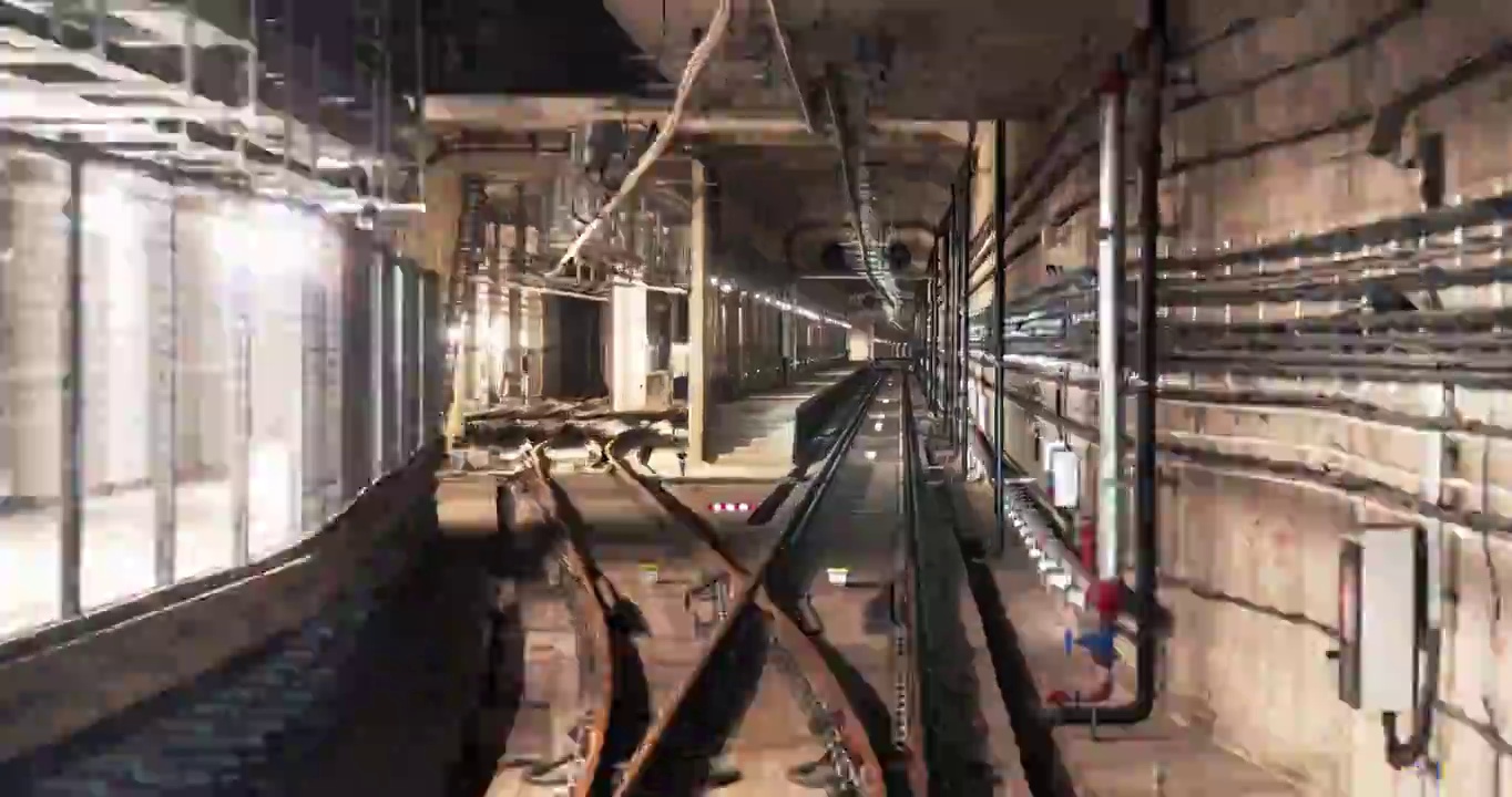 陕西省西安市西咸新区地铁16号线隧道视频下载
