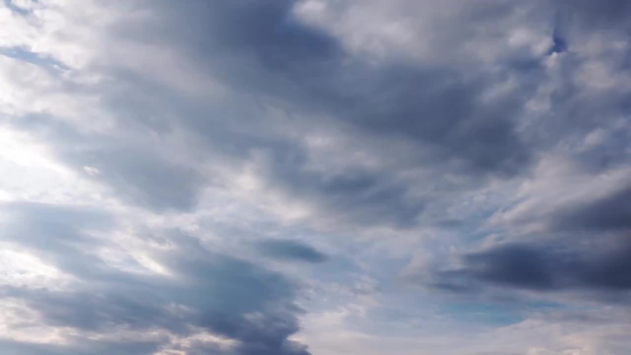 多层云层的日转夜视频下载