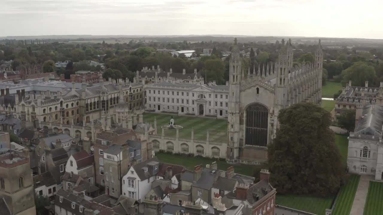 英国剑桥大学空镜航拍视频下载