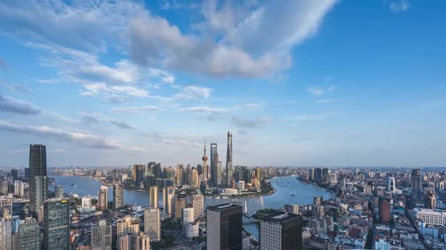 上海城市风光-1视频素材