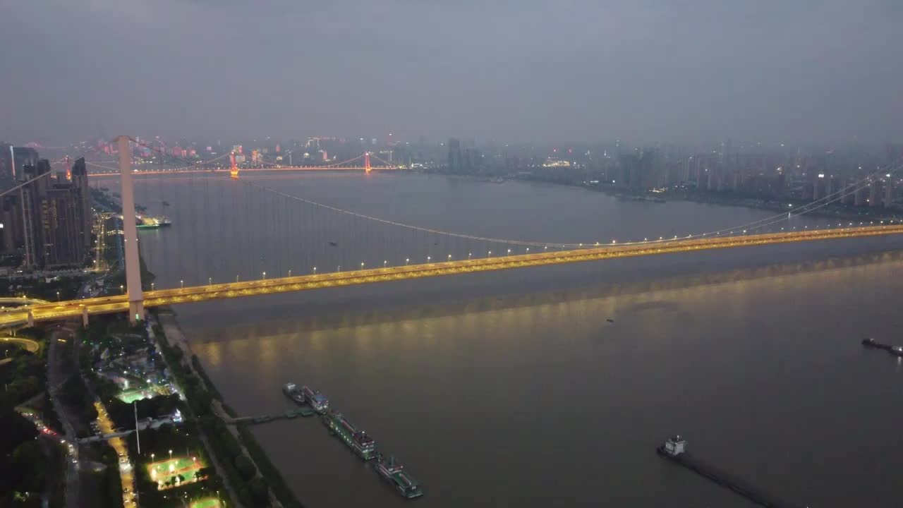 武汉国博中心杨泗港大桥视频下载