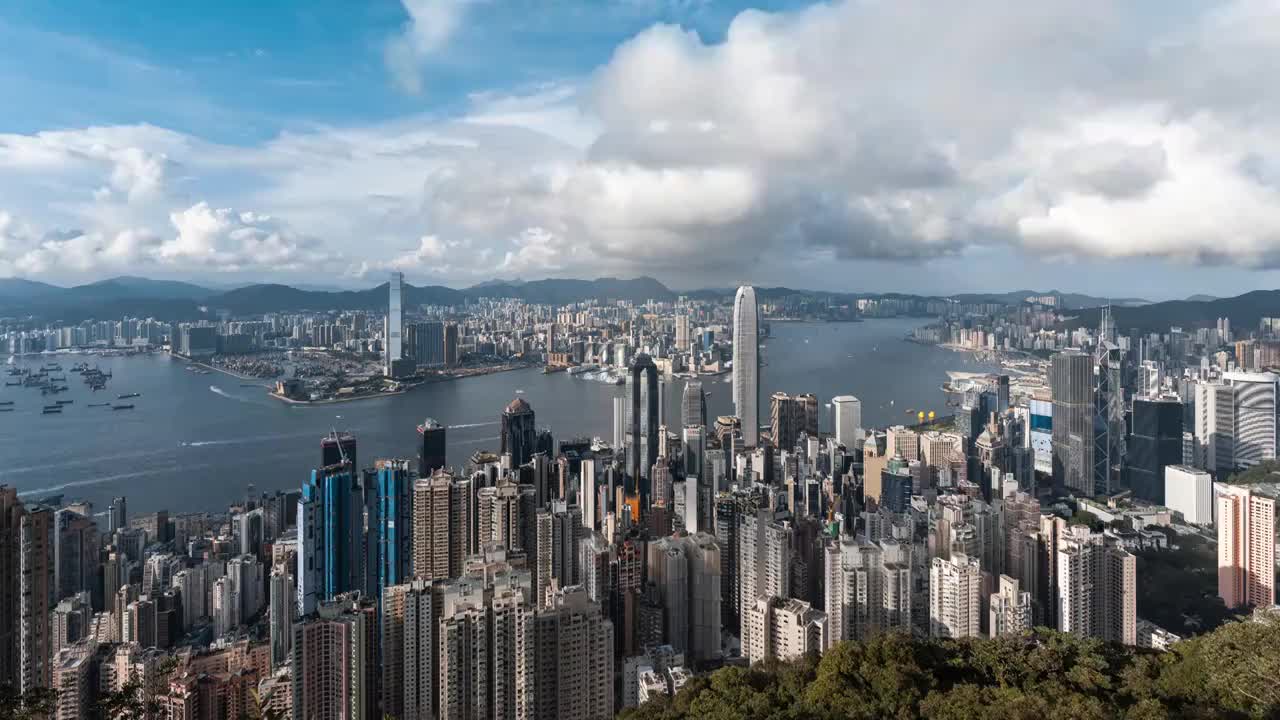 香港城市风光延时视频素材