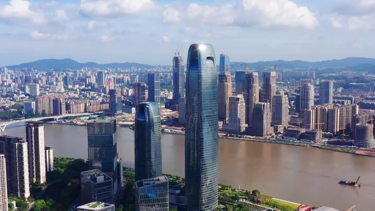 广州琶洲保利航拍视频素材