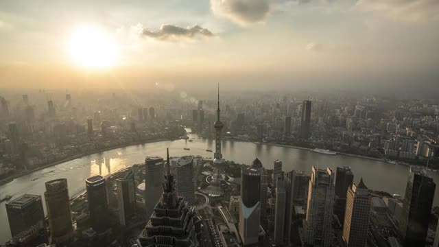 上海城市高清延时风光视频素材