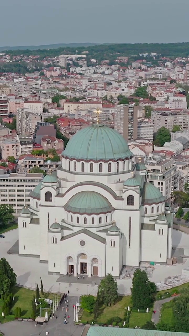 圣萨瓦大教堂，贝尔格莱德的教堂，东正教教堂，世界著名建筑视频下载