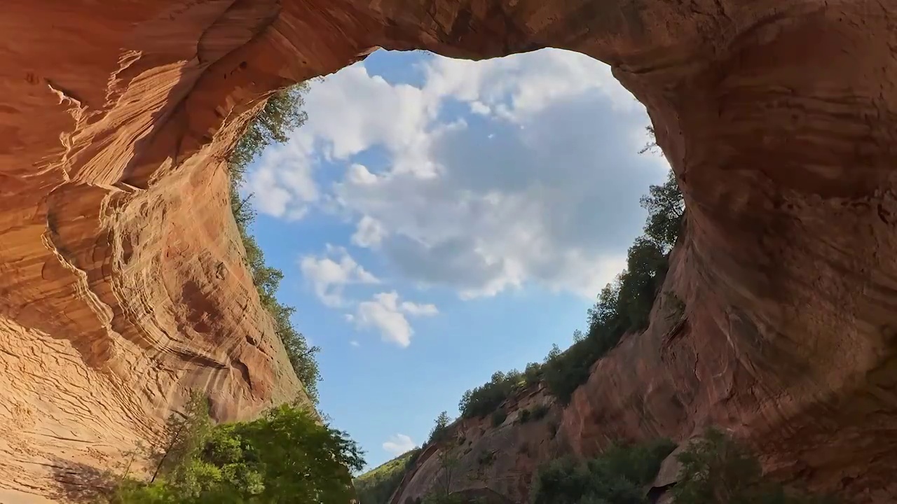 心形峡谷，心型峡谷，雨岔大峡谷的景观视频下载