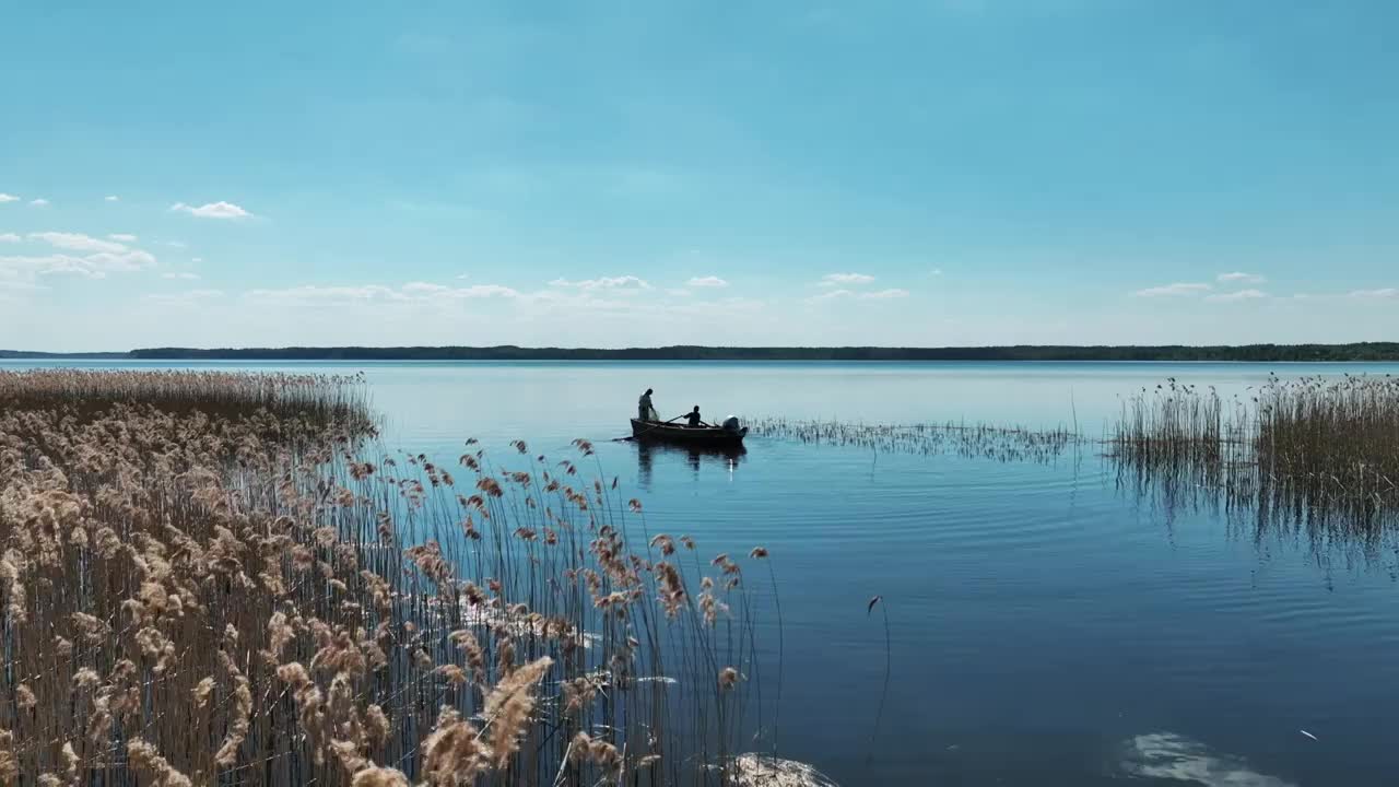 原生态湿地湖泊视频下载