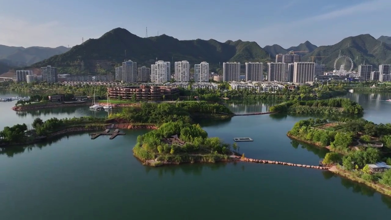 杭州千岛湖度假酒店视频素材