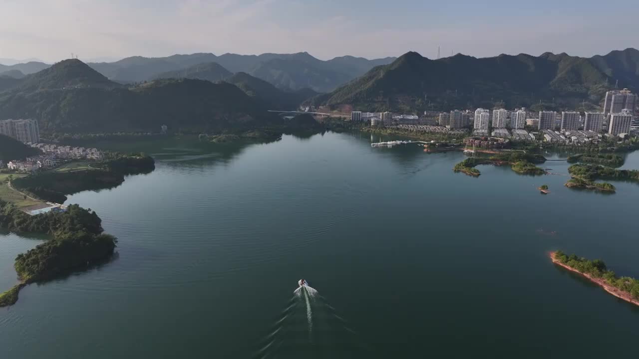 杭州千岛湖度假酒店视频素材