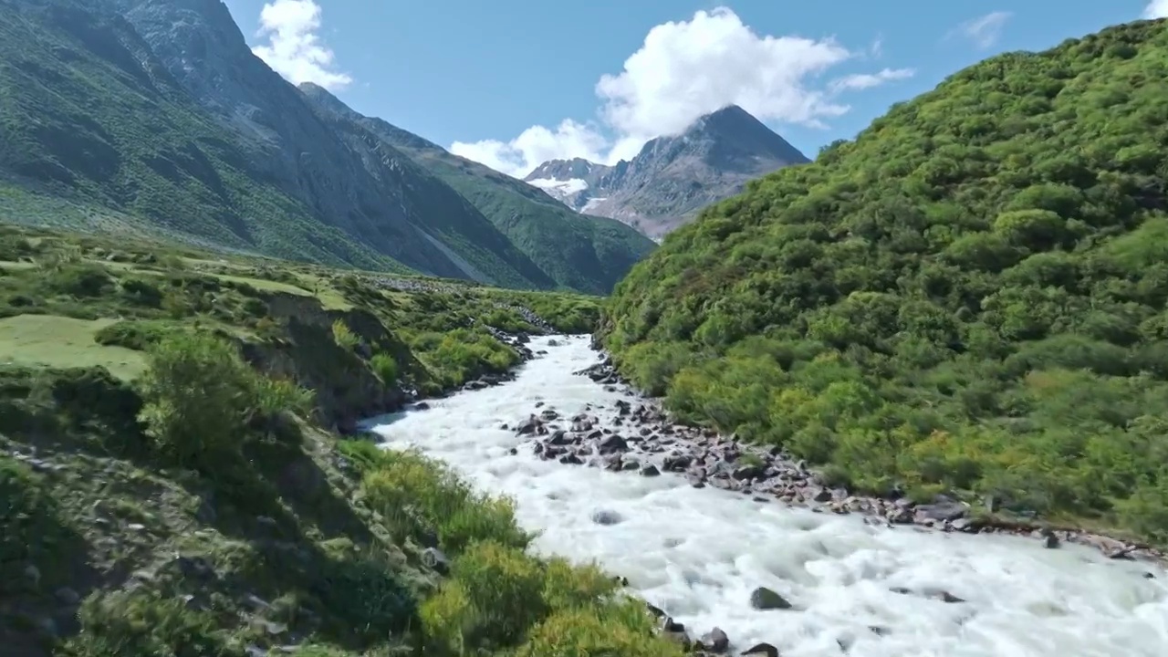 西藏风光航拍视频素材
