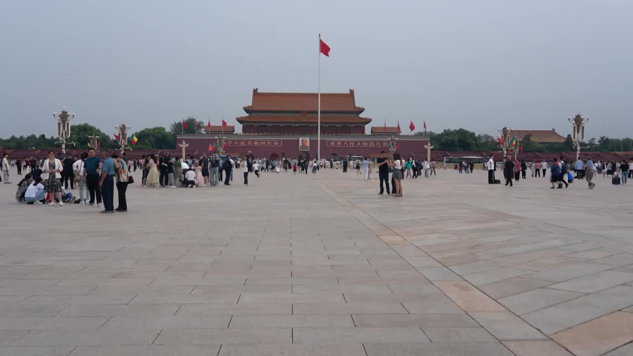 4K北京天安门广场实拍视频视频素材