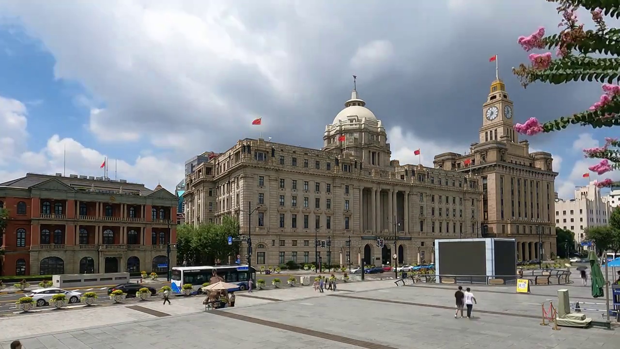 上海外滩老建筑延时视频视频下载